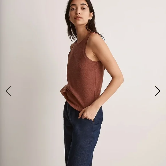 Madewell Ribbed Sleeveless Tank NI101 - Picture 3 of 6